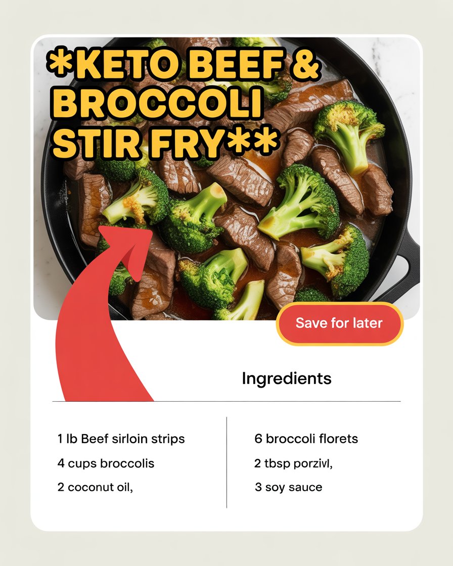 Keto Beef & Broccoli Stir Fry