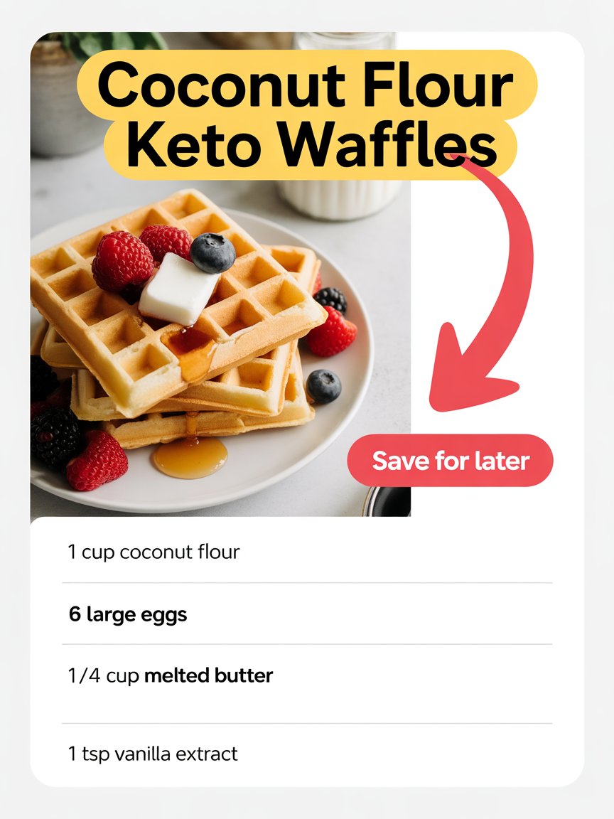 Coconut Flour Keto Waffles