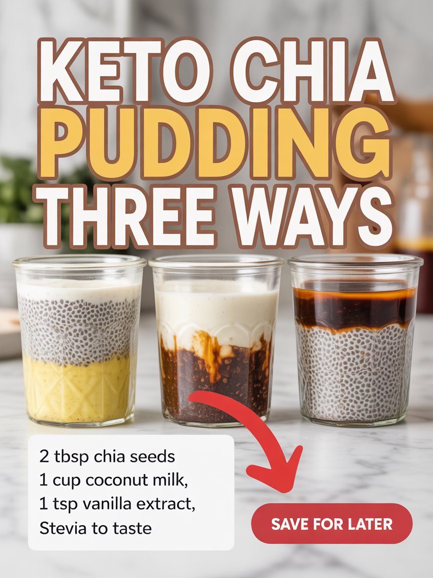 Keto Chia Pudding Three Ways