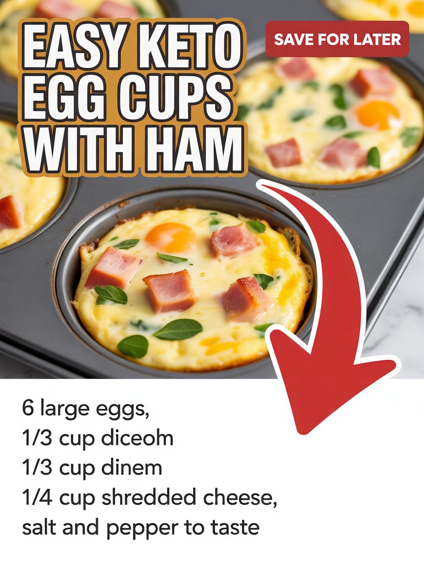 Easy Keto Egg Cups with Ham