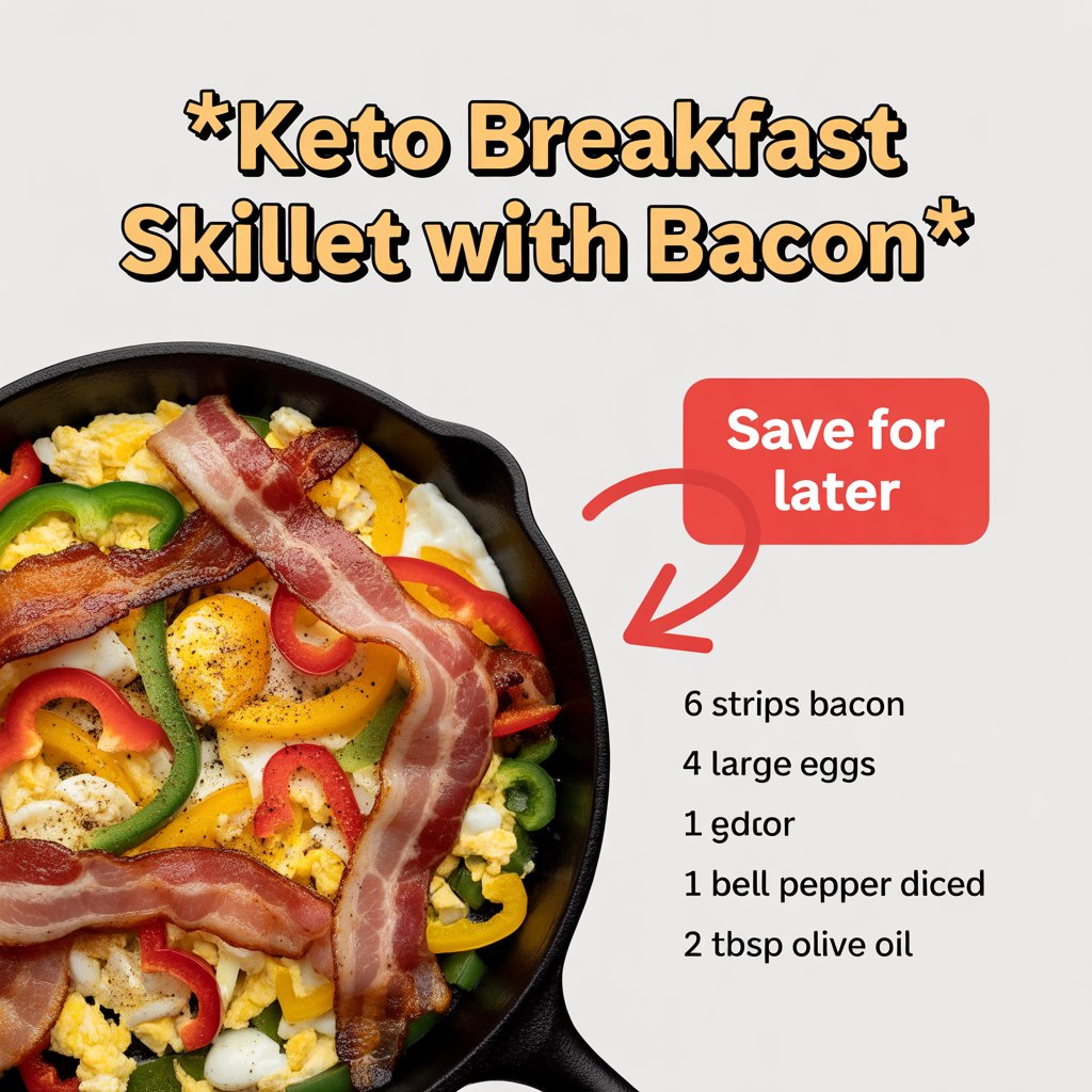 Keto Breakfast Skillet with Bacon
