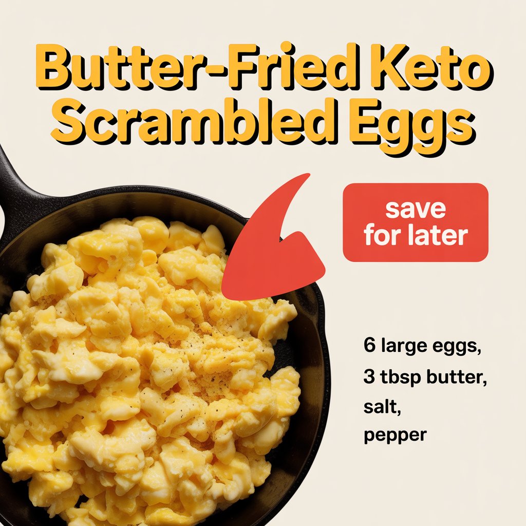 Butter-Fried Keto Scrambled Eggs
