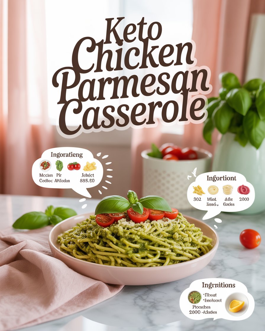 Keto Chicken Parmesan Casserole