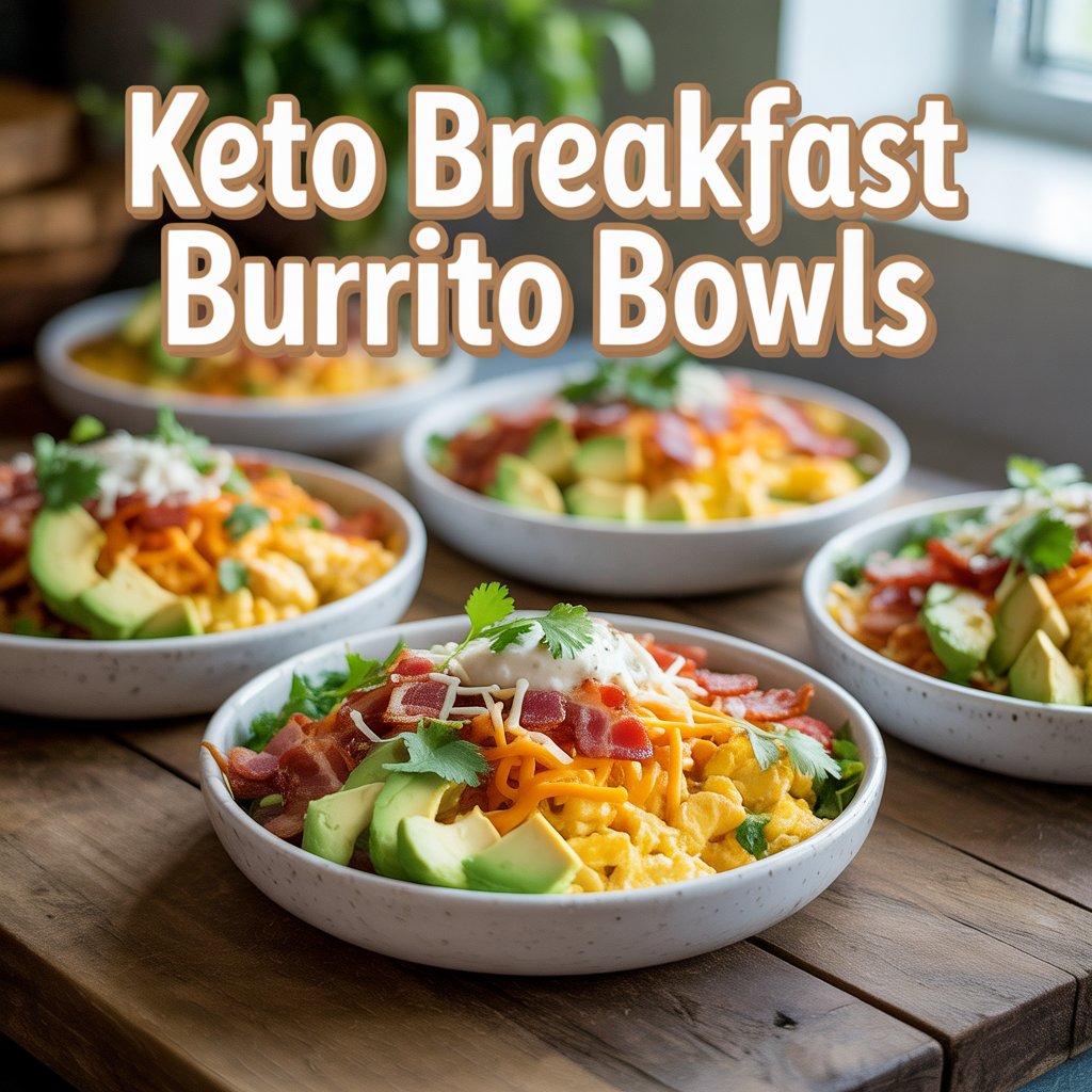 Keto Breakfast Burrito Bowls
