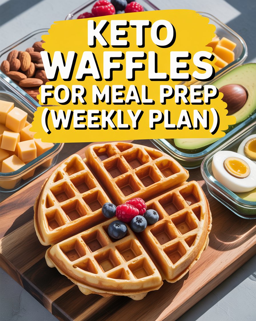 Keto Waffles for Meal Prep (Weekly Plan)